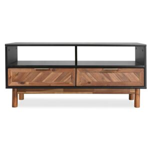 TV stolek z masivního akáciového dřeva, 100 x 35 x 45 cm