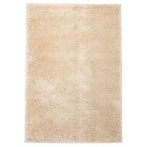 Kusový koberec s vysokým vlasem Shaggy 80 x 150 cm béžový
