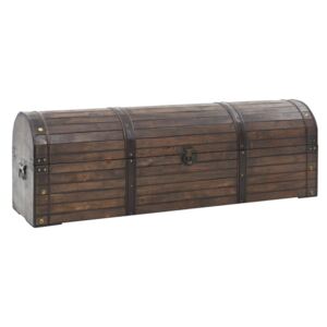 Úložná truhla z masivního dřeva vintage styl 120 x 30 x 40 cm