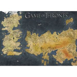 Pyramid International Plakát Game of Thrones - mapa Westerosu a Essosu (malá)