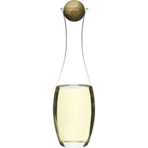 Karafa s dřevěnou kuličkou SAGAFORM Oval Oak, bílé víno, 1L
