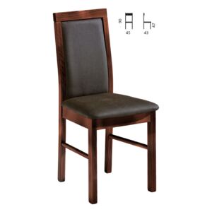 Prémiová jídelní židle Kross 02 Potah DLM : Potah Eko-kůže Loft 12 černá, Star : Dekor Arusha