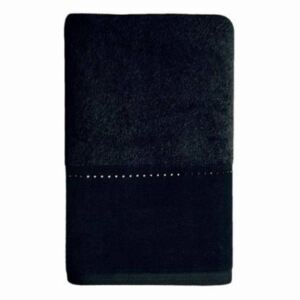 Move Luxusní ručník s linkou z křišťálů Swarovski 30x50 cm černý