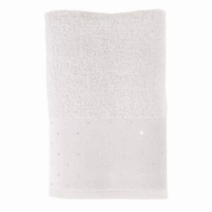 Move Luxusní ručník s bordurou posetou křišťály Swarovski 30x50 cm bílý