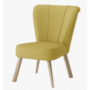 Designová jídelní židle Ergo, žlutá