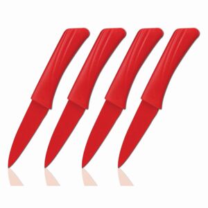 4-dílná sada 19 cm nožů vhodných na krájení zeleniny Cenocco CC-9009 Zvolte barvu: Červená