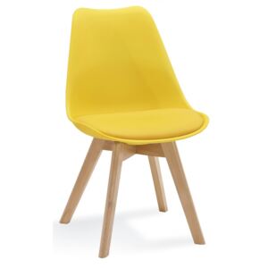 Skandinávská židle FORD žlutá DOPRODEJ