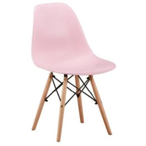 Skandinávská židle AMI růžová DOPRODEJ