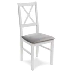 Jídelní židle DUKATO 11 bílá / šedá DOPRODEJ
