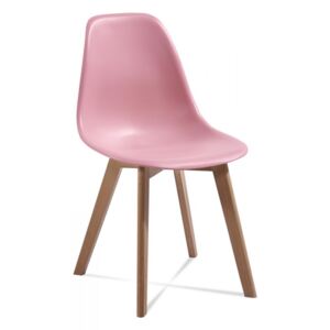 Skandinávská židle EDDIE růžová DOPRODEJ