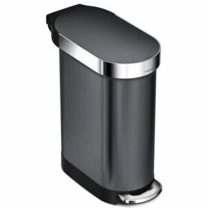 Simplehuman Úzký pedálový odpadkový koš Slim – 45 l, černá nerez ocel, FPP