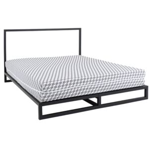 Nordic Design Černá kovová postel Agiama 180 x 200 cm