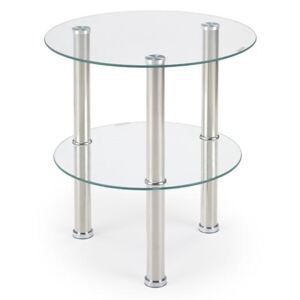 Halmar Konferenční stolek SARDINIA, bezbarvé/průhledné sklo
