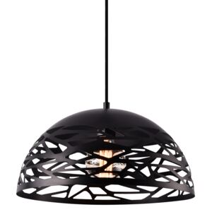 [lux.pro]® Dekoratívní designové závěsné svítidlo / stropní svítidlo - černé (1 x E27) HT169911