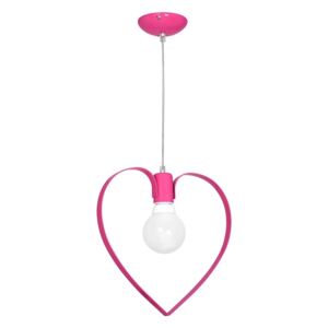 Decoland Dětský lustr LOVE 1xE27/60W/230V růžová LU9956