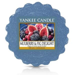 Yankee Candle - vonný vosk Mulberry & Fig Delight (Lahodné moruše a fíky) 22g (Svůdná vůně šťavnatých plodů moruše a čerstvě utržených fíků. Lahodné svěže ovocné aroma s bohatostí podzimu.)