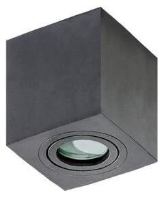 AZZ AZ2878 Stropní bodové přisazené svítidlo Azzardo Brant Square IP44 black AZ2878 GU10 1x50W IP44 9cm hranaté černé - AZZARDO