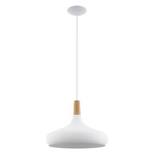Eglo Eglo 96983 - Závěsné svítidlo SABINAR 1xE27/60W/230V 400mm bílá EG96983