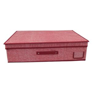 DUE ESSE Textilní úložný box 60 x 40 x 16 cm, červený