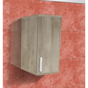 Nabytekmorava Koupelnová skříňka závěsná K9 barva skříňky: dub stříbrný, barva dvířek: dub stříbrný lamino