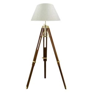 Třínohá stojací lampa Stativ stínidlo 50cm krémová