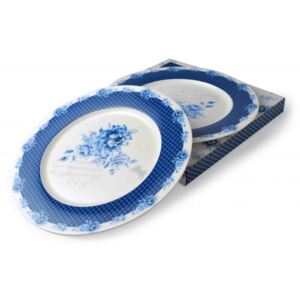 Jídelní talíř s modrými květy Mondex HTNF1950