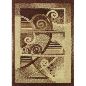 Kusový koberec GOLD 188/12 hnědý Rozměr: 50x70 cm