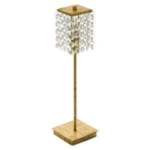 Eglo Eglo 97725 - LED Křišťálová stolní lampa PYTON GOLD G9/3W/230V EG97725