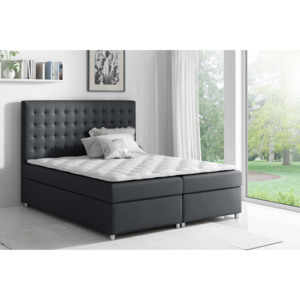 Čalouněná postel TISA + topper, 200x200, madryt 1100