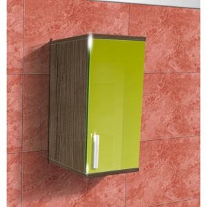 Nabytekmorava Koupelnová skříňka závěsná K9 barva skříňky: rigoletto, barva dvířek: lemon lesk