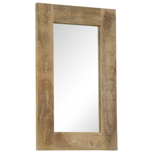 Zrcadlo z masivního mangovníkového dřeva 50 x 80 cm