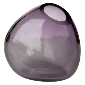 Pols Potten Skleněná fialová váza Boulder