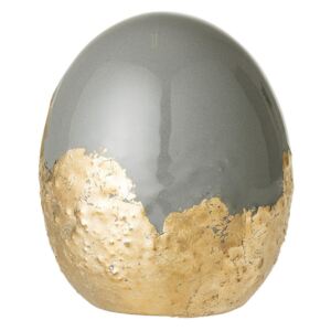 Bloomingville Dekorativní keramické vajíčko Egg šedé