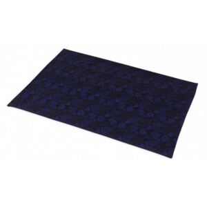 Modrá srdíčka tmavá (100% bavlna - vyrobeno v česku)
