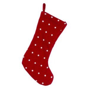Bloomingville Vánoční ponožka červená