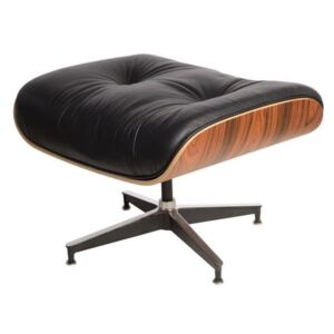 Podnožka Vip inspirovaná Lounge Chair černá / palisandr