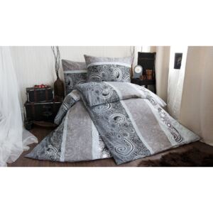 XPOSE ® BAVLNĚNÉ POVLEČENÍ na 2 postele - Ornela 2 šedá 140x200/70x90cm
