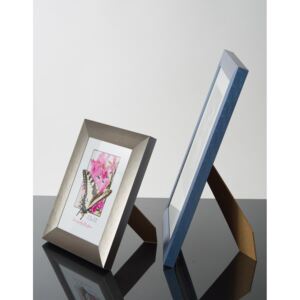 Moderní rámeček na foto - kartáčovaný hliník - champagne na fotky: 30x45cm, zasklení: Sklo