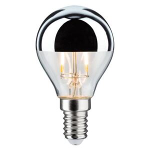Paulmann 28504 LED žárovka se stříbrným vrchlíkem, 4,5W LED 2700K E14 stmívatelná, výška 7,8cm