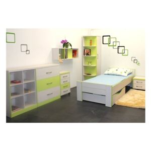 BRADOP Dětský nábytek GREEN, lamino - zelená-bílá
