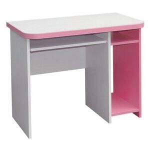 BRADOP Psací PC stůl CR003, růžovo-bílá