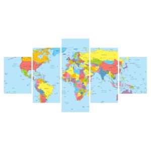 Obraz mapy světa (K012201K150805PCS)