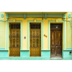Umělecká fotografie 612 Street Havana - Yellow and Green, Philippe Hugonnard