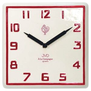 Nástěnné keramické hodiny JVD quartz TS2618.3 francouzského vzhledu