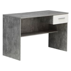 Forte Psací stůl LUPO LPB20, beton/bílá