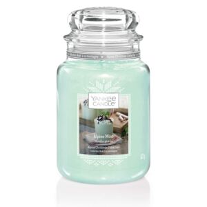 Vánoční vonná svíčka Yankee Candle z limitované edice Alpine Mint - Alpská máta Classic Velká 625 GRAMŮ