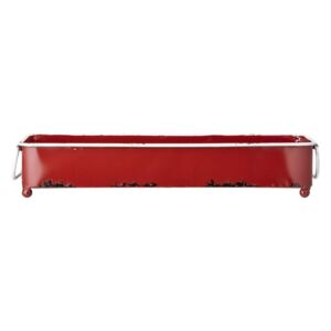 Kovový dekorativní box Vintage Red Tray