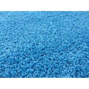 Kusový koberec Color shaggy modrý 67 cm kulatý