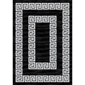 Ayyildiz Kusový koberec moderní Toscana 3120 černý řecký 080x150 cm