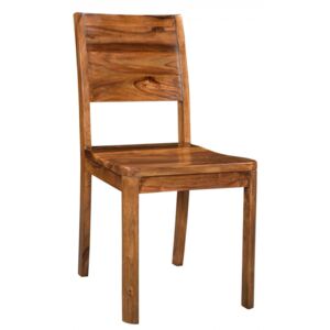 MONTREAL Jídelní židle dřevěná - plné operadlo, hnědá, palisandr